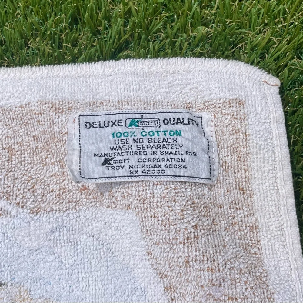 Vintage 1980s Cartoon Beach Towel